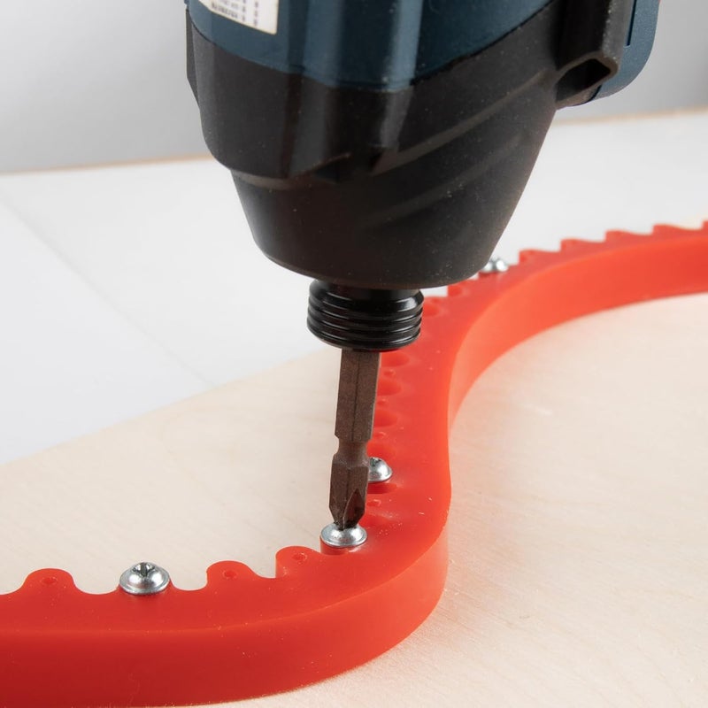 O'SKOOL 78" Flexible Curve Guide for Router, Adjustable Template for Trim Routing odd Shape and Complex Contour curverture, MAM012 - Image 5